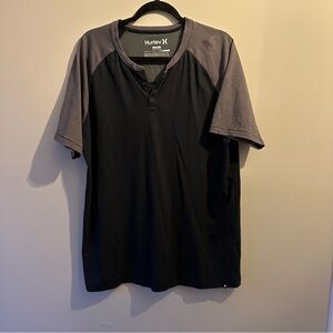 Hurley Men's Black and Gray Shirt